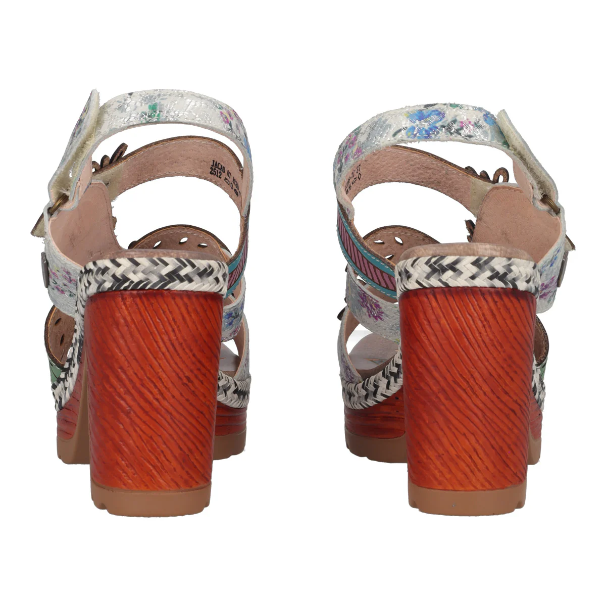 Sandali con Tacco Donna Multicolor - Image 5