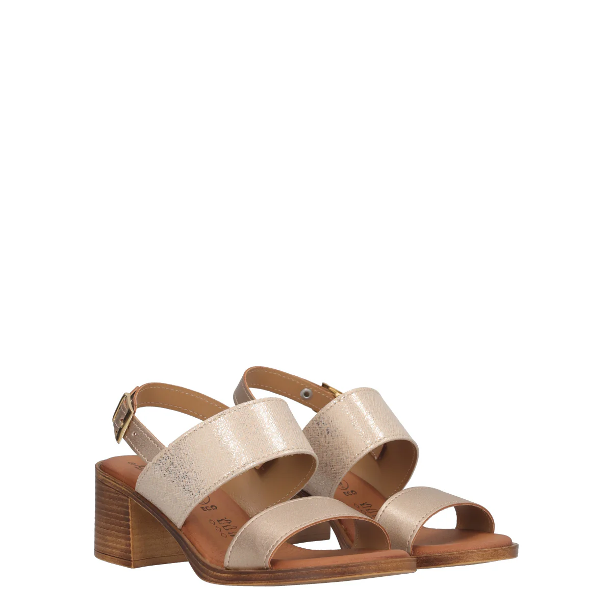 Sandali con Tacco Donna Oro - Image 3
