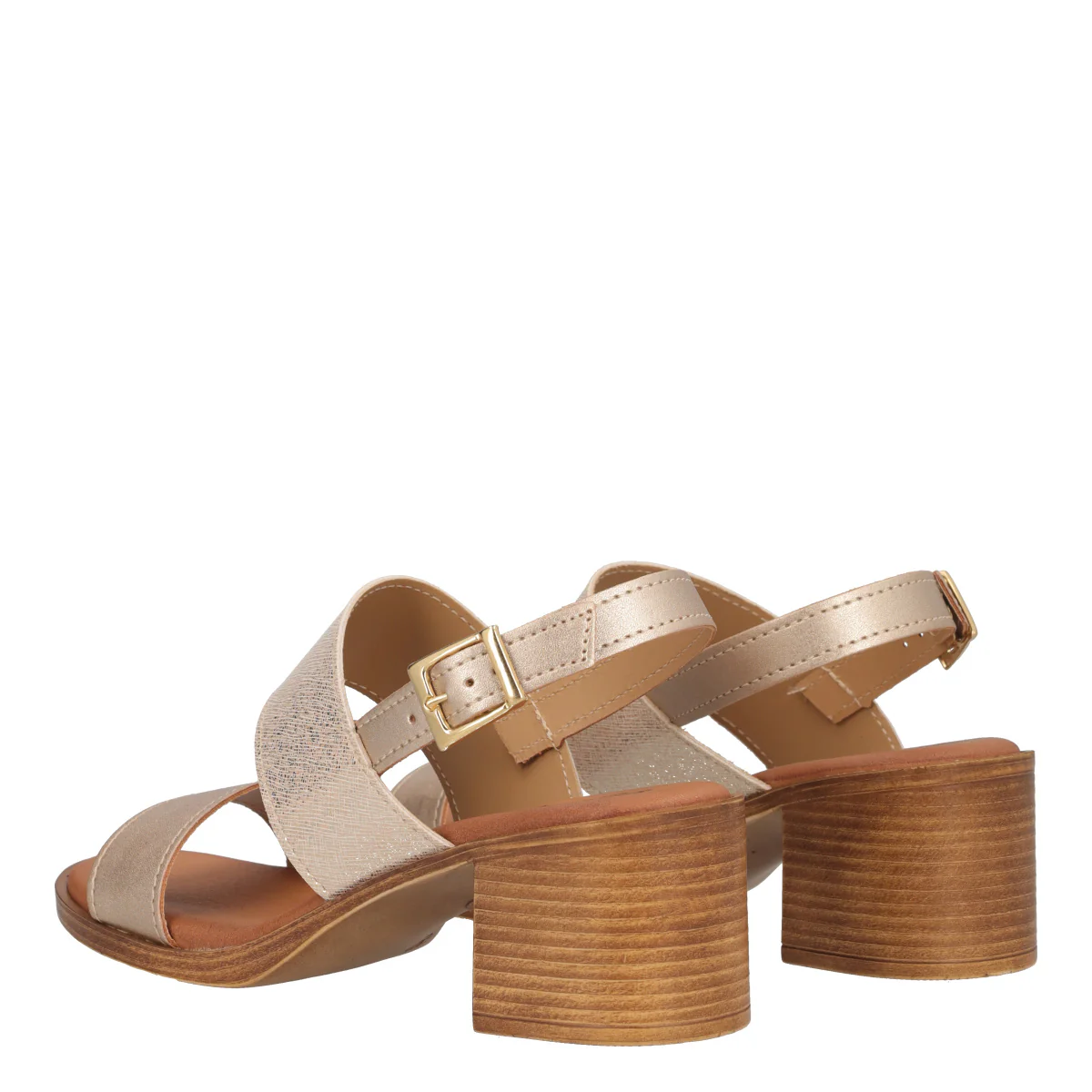 Sandali con Tacco Donna Oro - Image 4