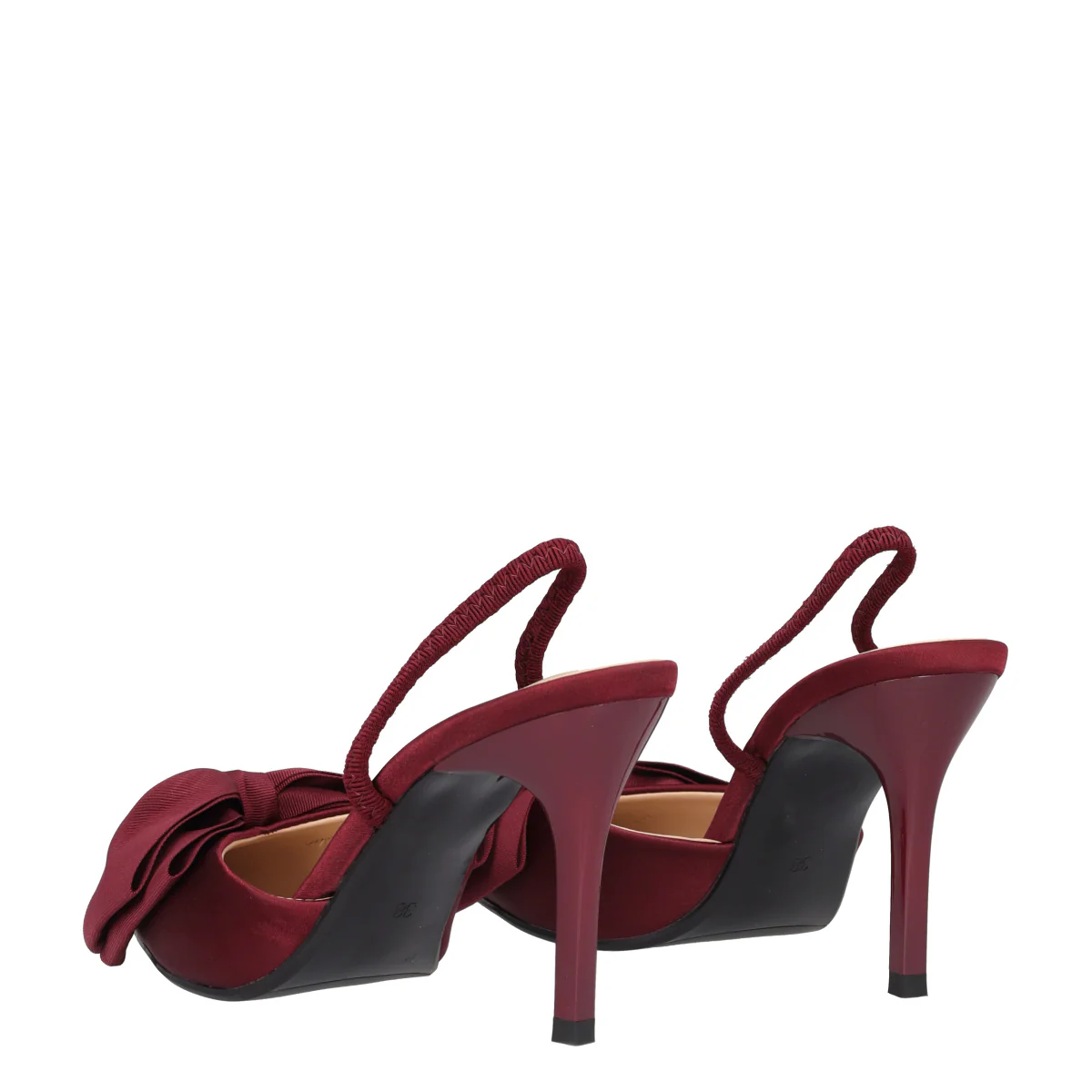 Sandali con Tacco Donna Bordeaux - Image 4