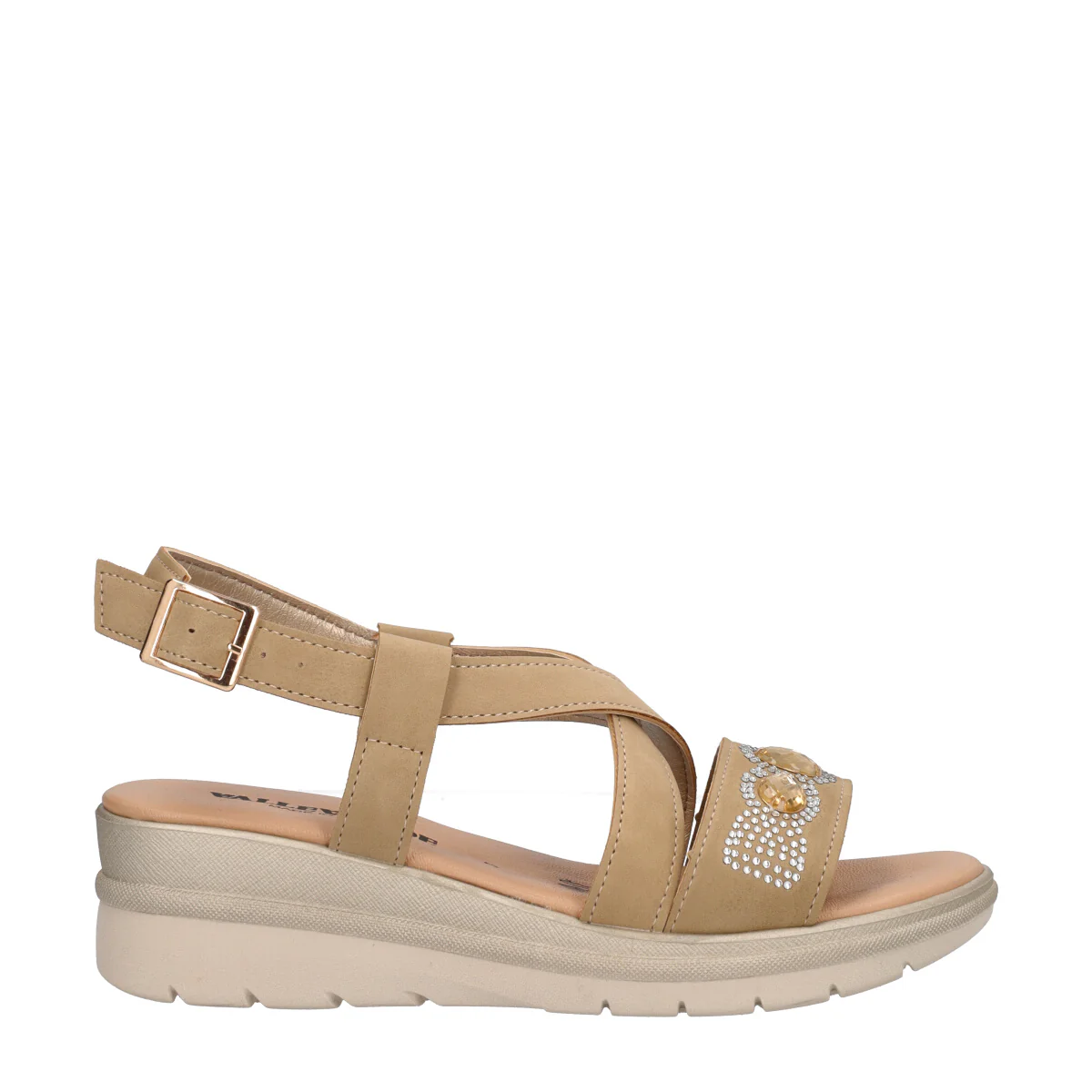 Sandali con Zeppa Donna Beige