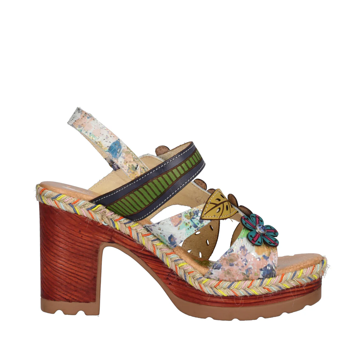 Sandali Dcon tacco Donna Multicolor alti 9,5 cm - Image 2