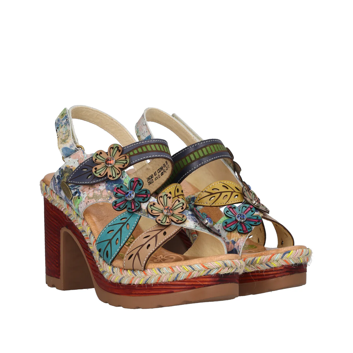 Sandali Dcon tacco Donna Multicolor alti 9,5 cm - Image 3