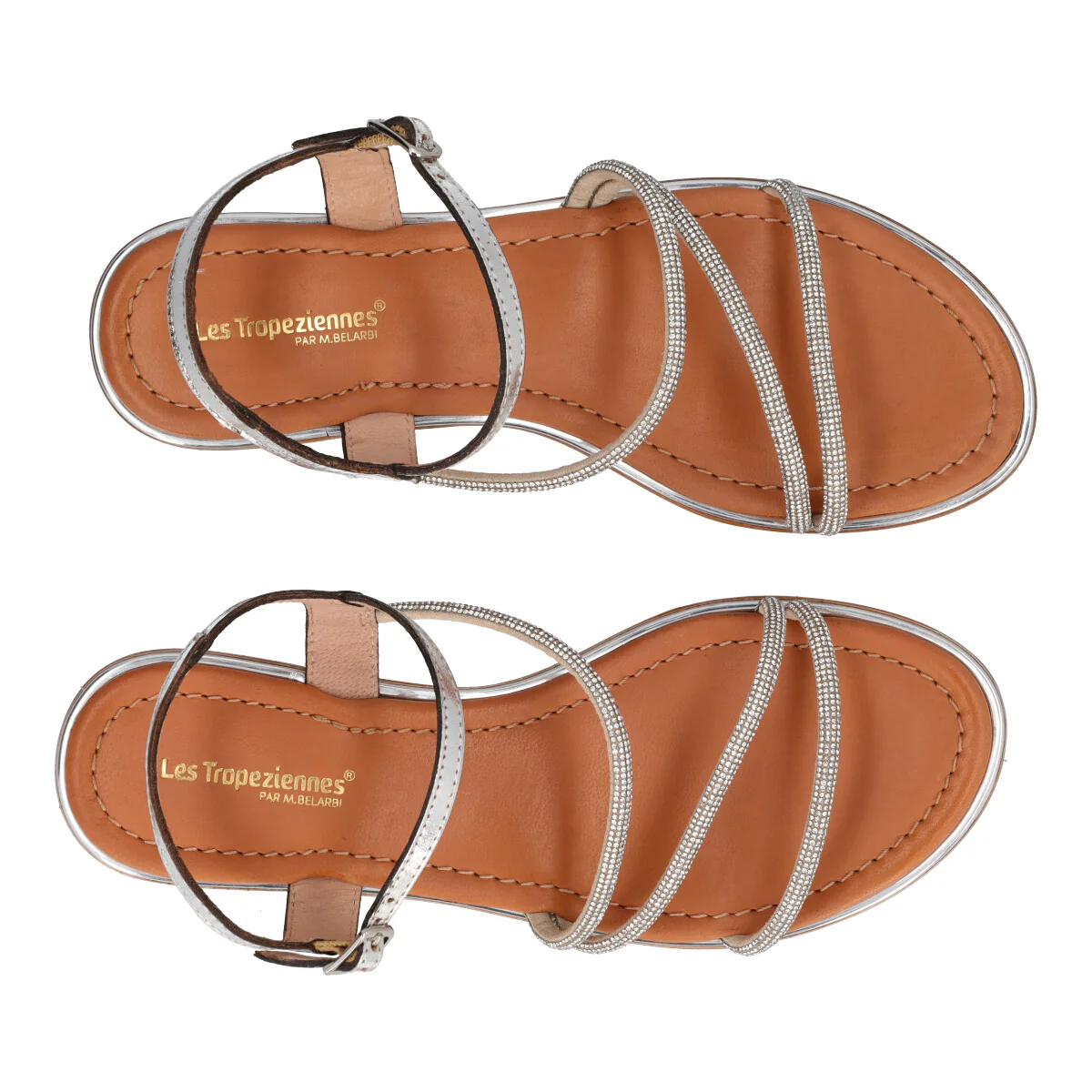 Sandali Donna Argento in Pelle - Image 5