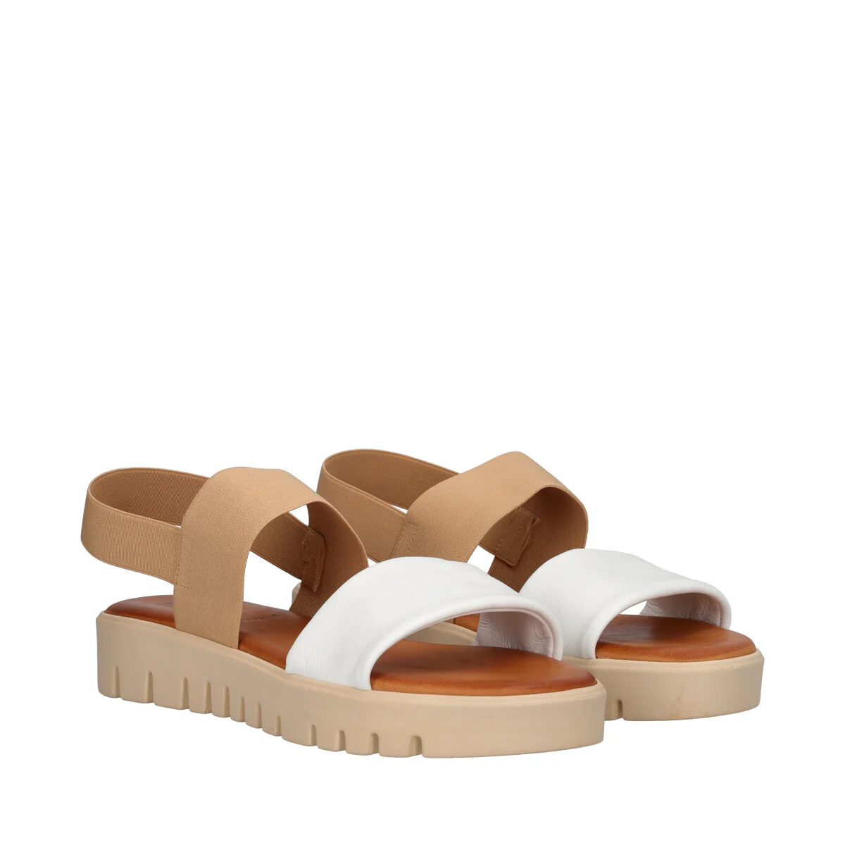 Sandali Donna Beige e Bianchi - Image 3
