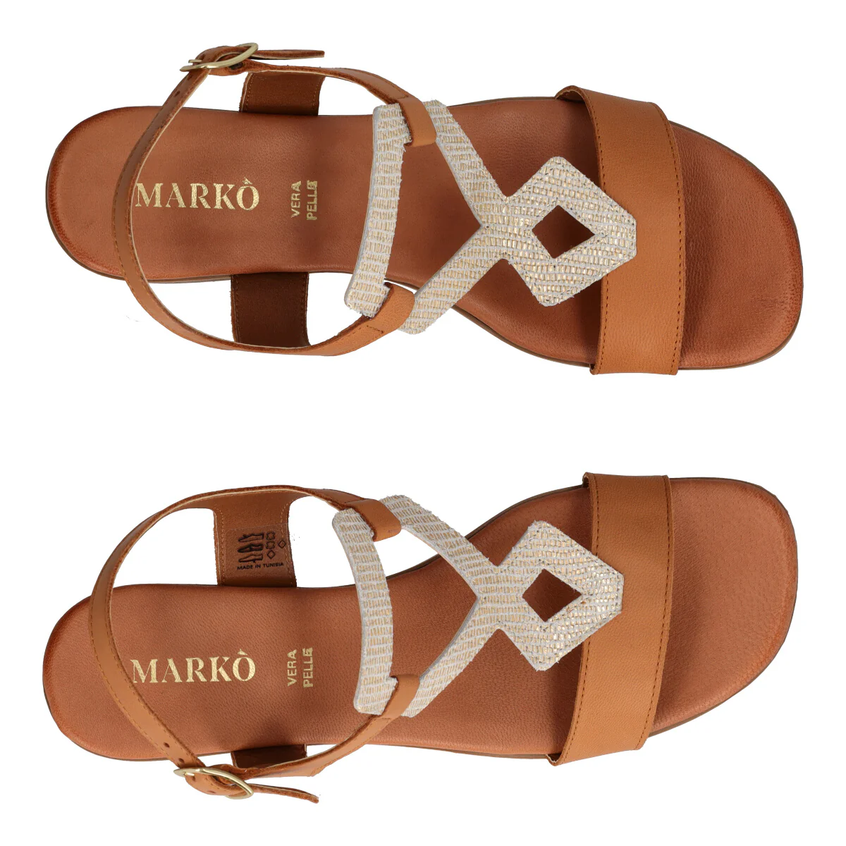 Sandali Donna Beige e Platino - Image 5