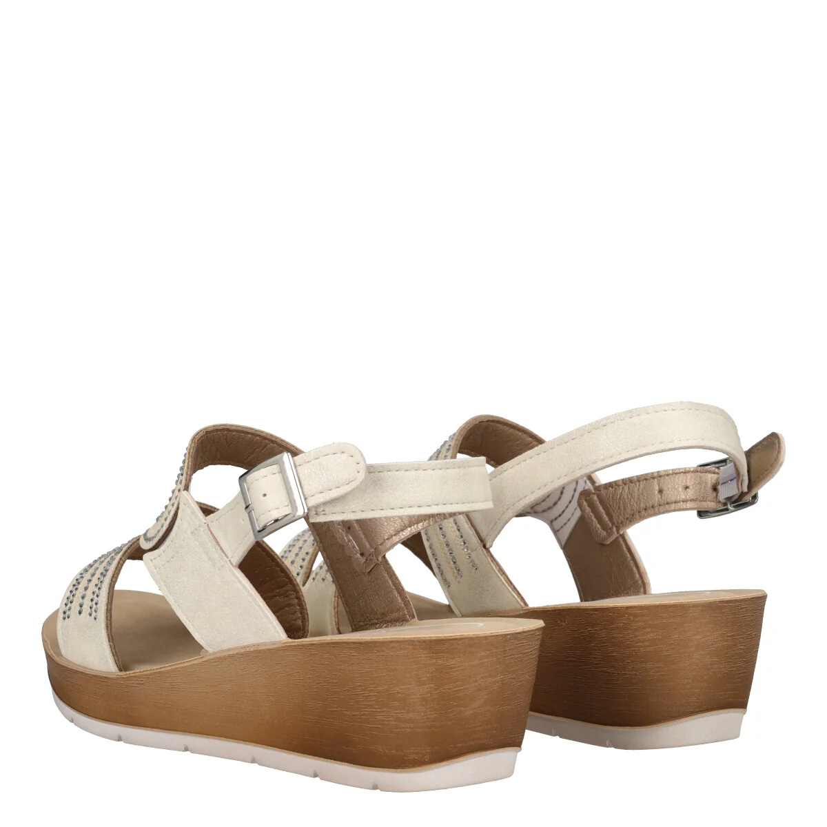 Sandali Donna Bianchi e Beige - Image 4