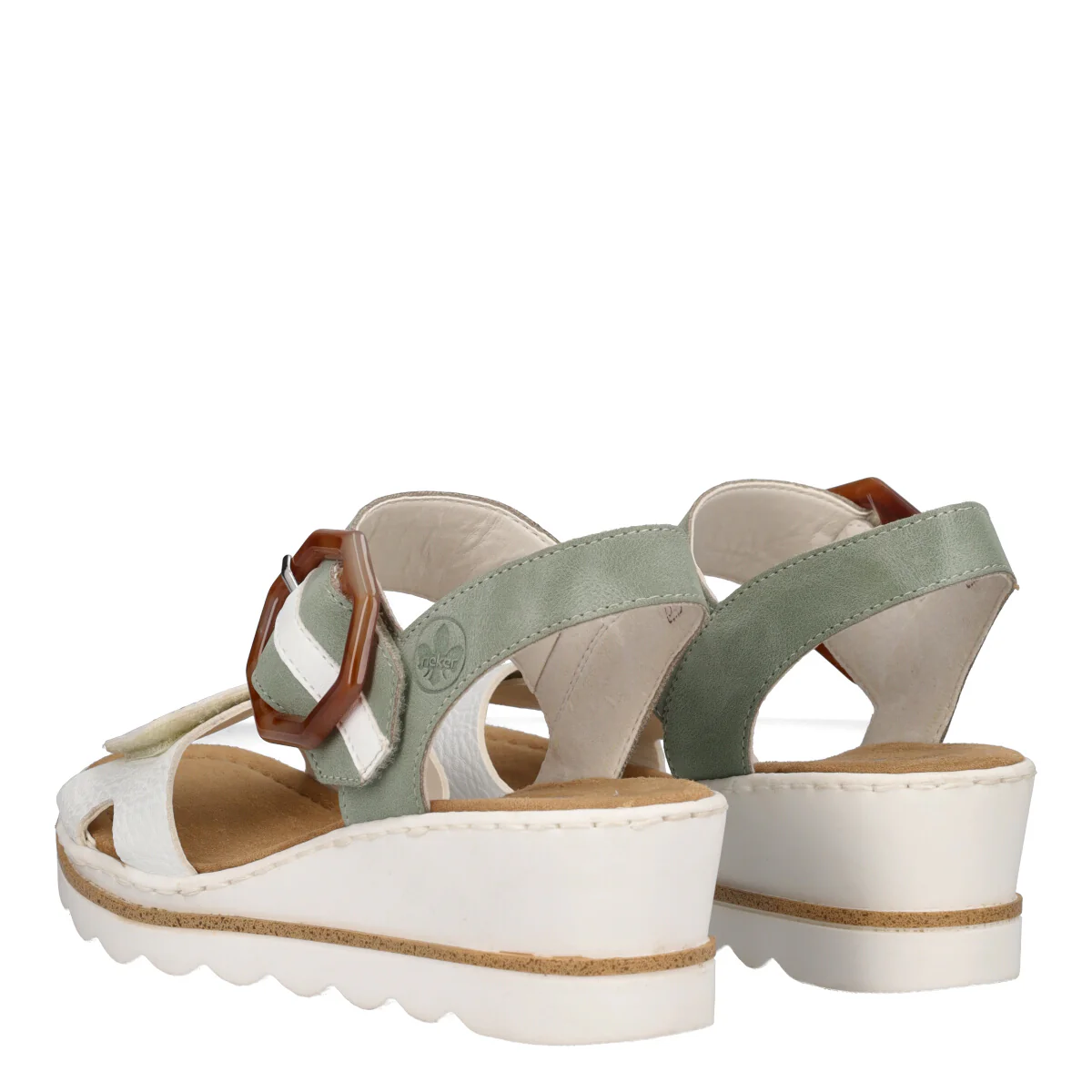 Sandali Donna con Zeppa alta 5 cm Bianchi e Verdi - Image 4