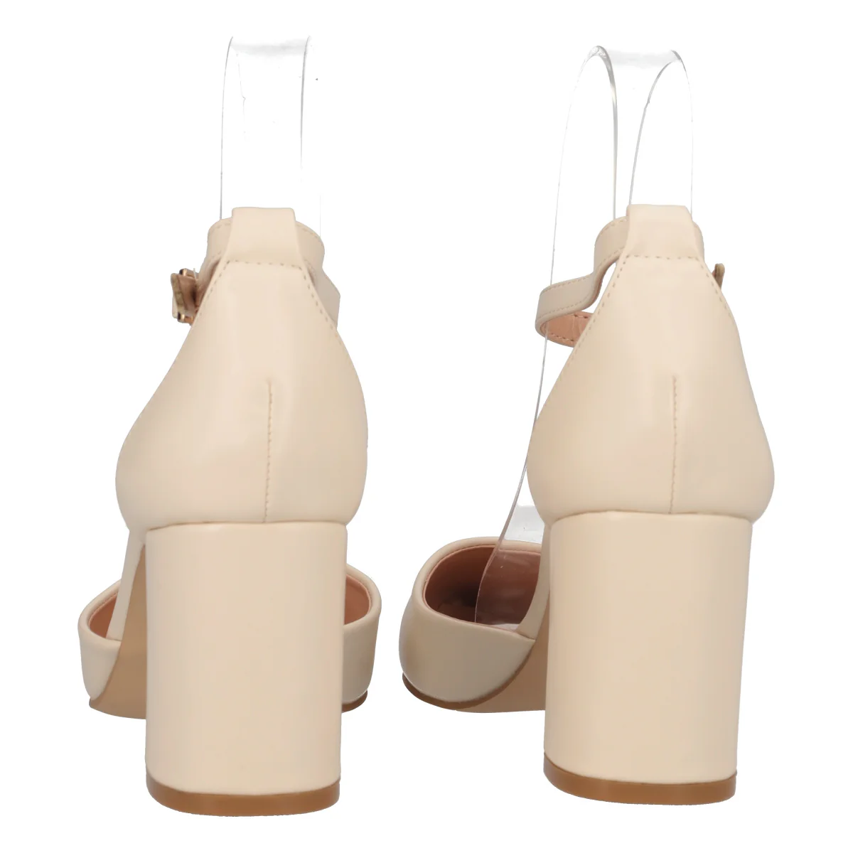 Sandali Donna Donna Beige tacco 7 cm - Image 5