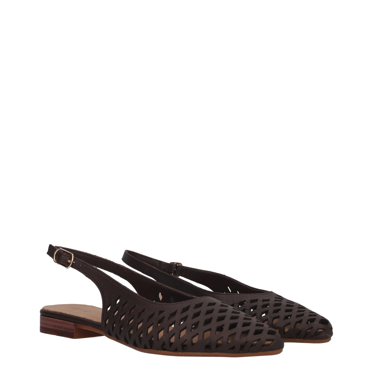 Sandali Donna Marroni in Pelle - Image 3