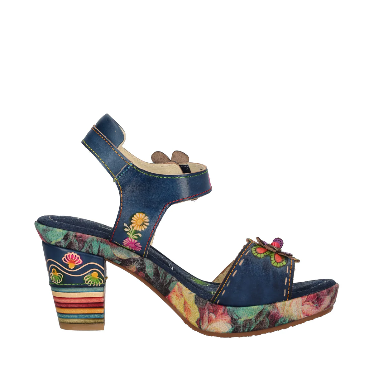Sandali Donna Multicolor con Tacco 8 cm - Image 2