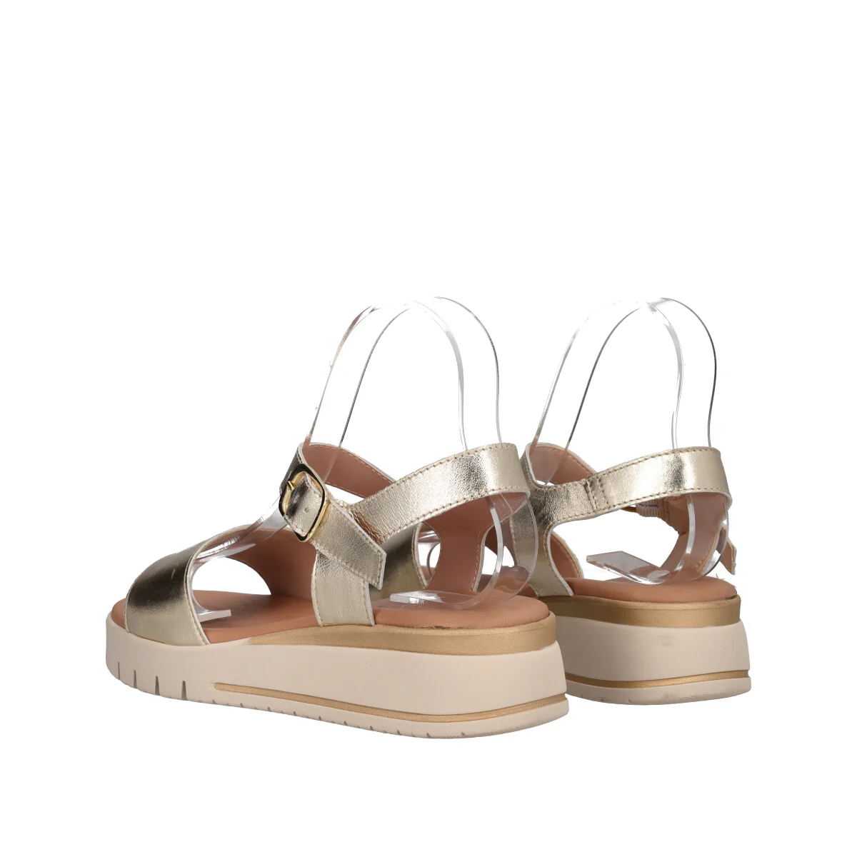 Sandali Donna Platino Laminato - Image 4