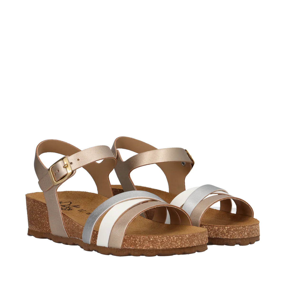 Sandali Donna Platino e Bianchi - Image 3