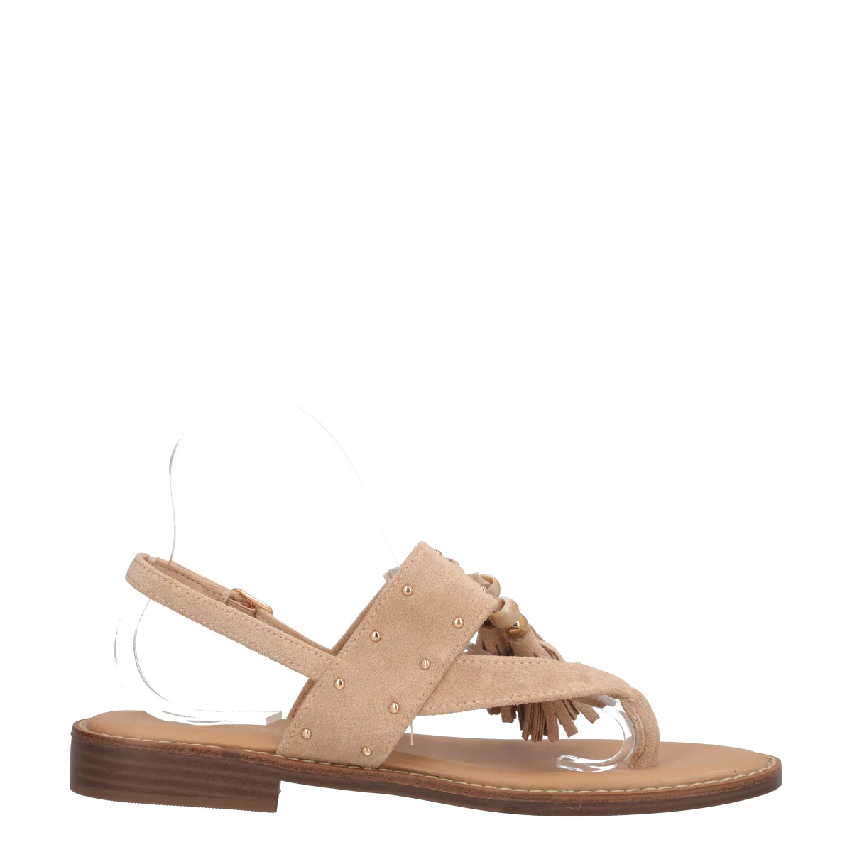 Sandali Infradito Donna Beige - Image 2