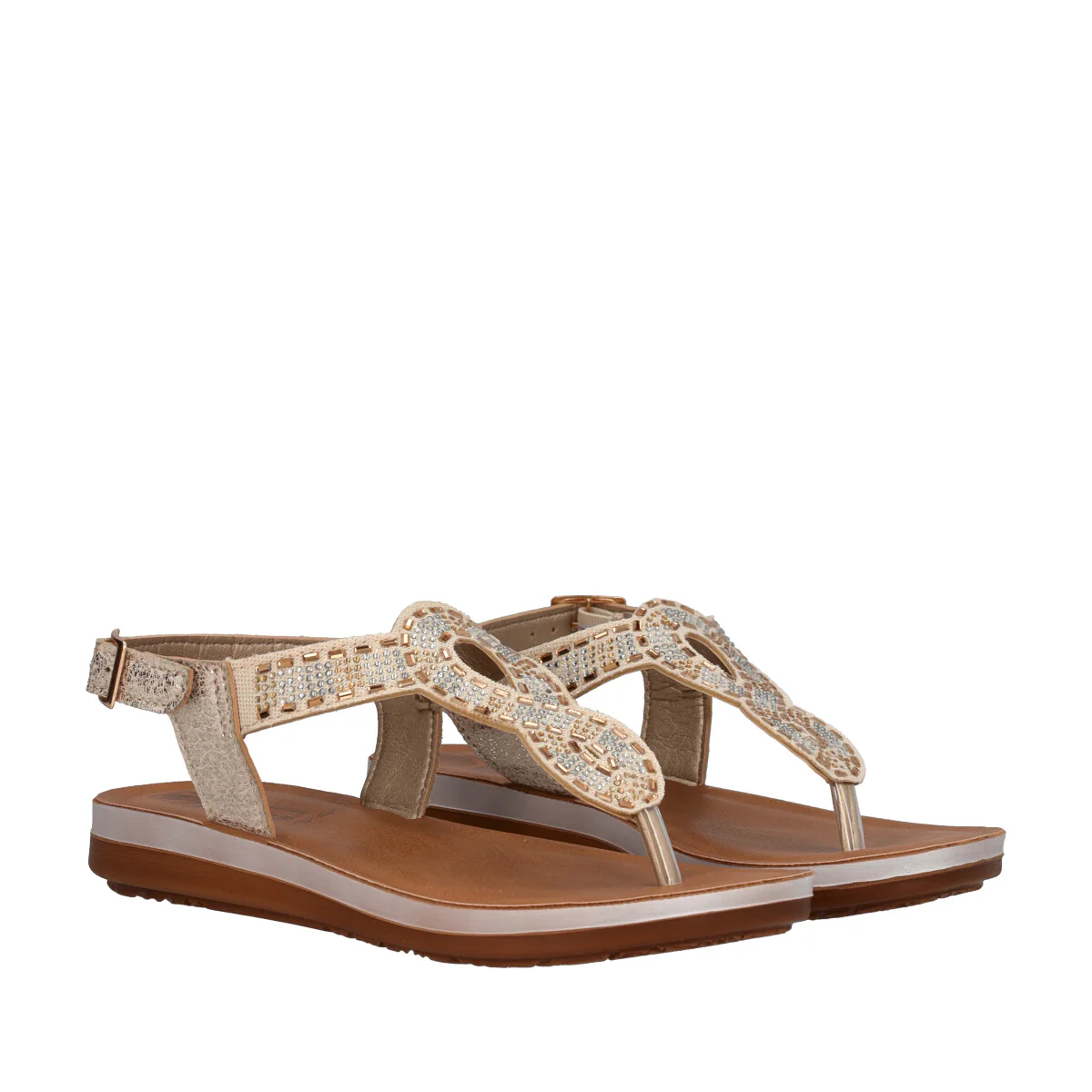 Sandali Infradito Donna Platino - Image 3