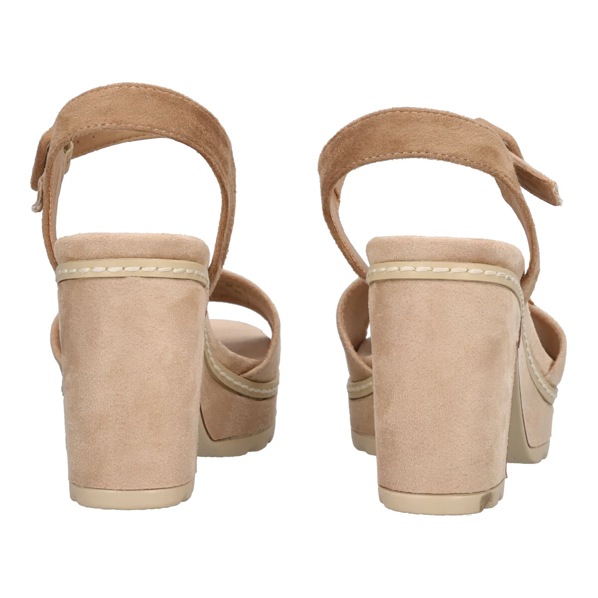 Sandalo con Tacco 9 cm Beige - Image 5