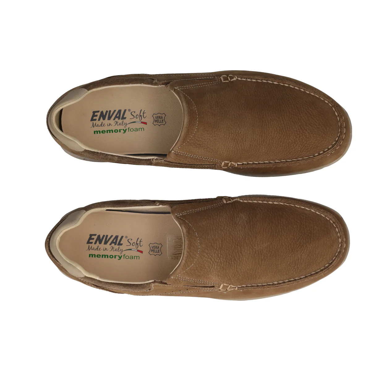 SANDERO Mocassino Comfort Uomo Taupe in Pelle - Image 5