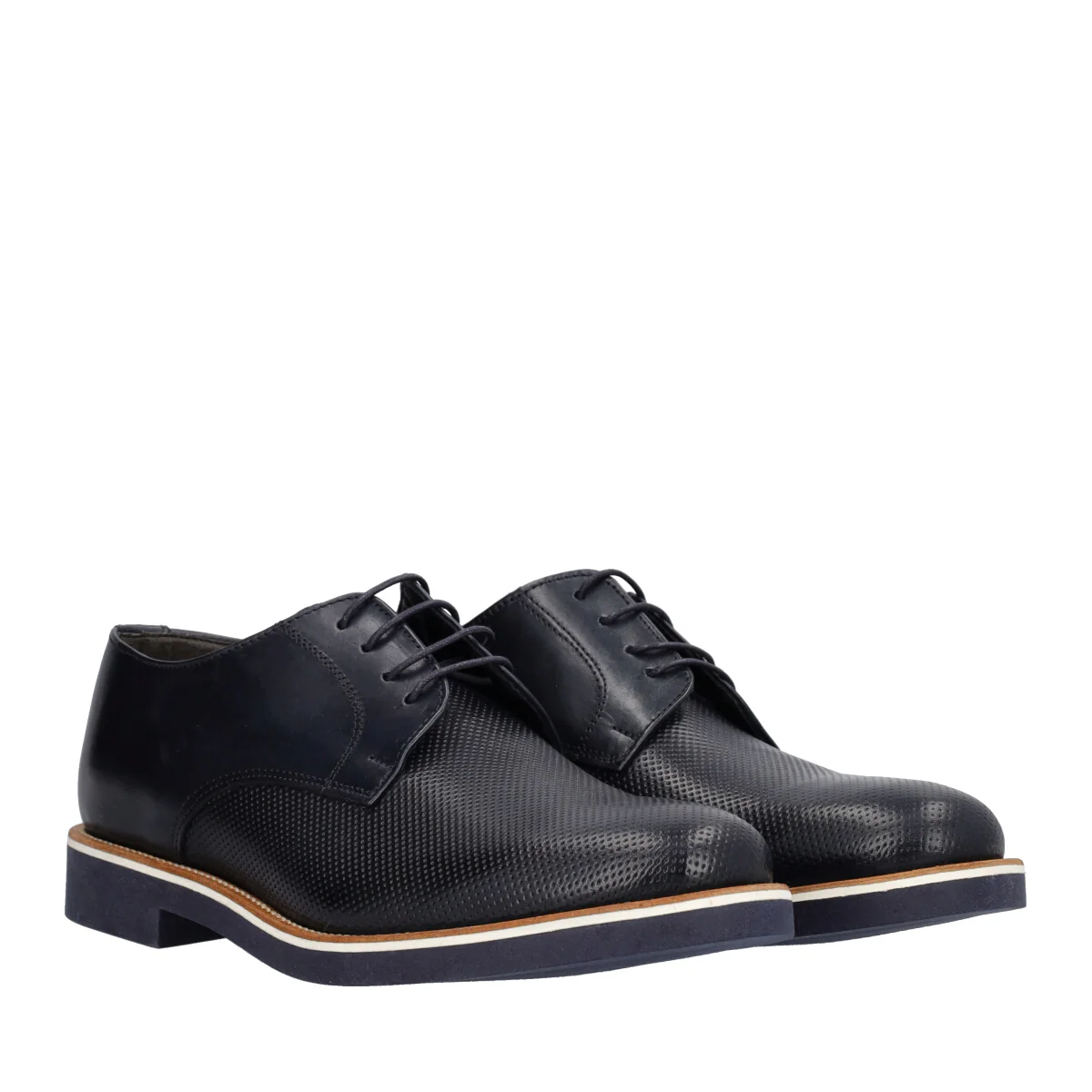 Scarpe Elaganti Uomo Blu in Pelle - Image 3