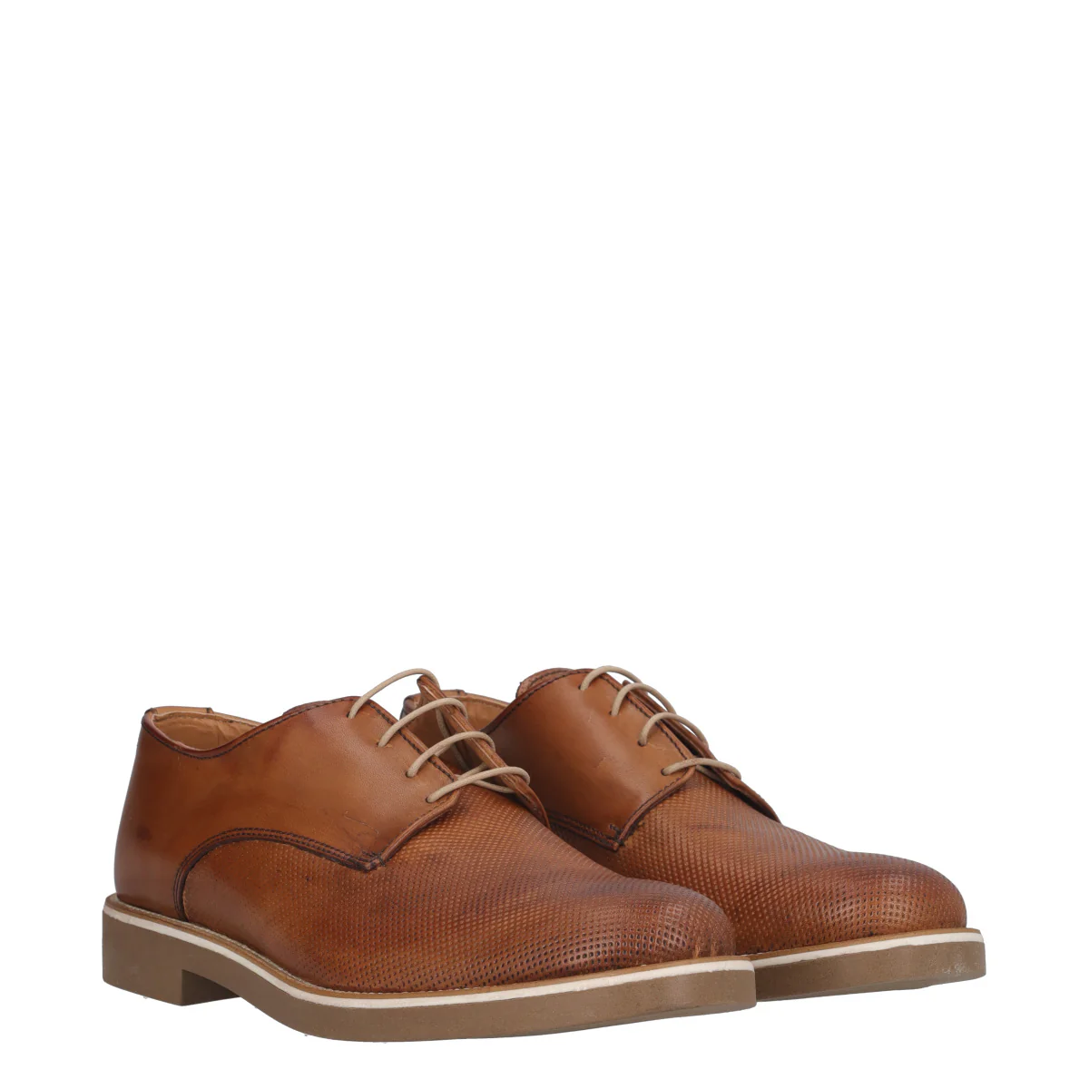 Scarpe Eleganti Uomo Color Cuoio in Pelle - Image 2