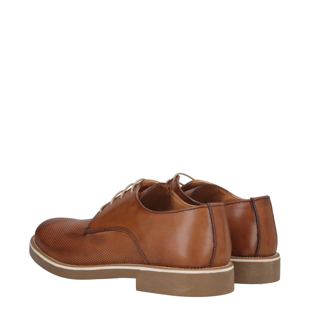 Scarpe Eleganti Uomo Color Cuoio in Pelle - Image 3