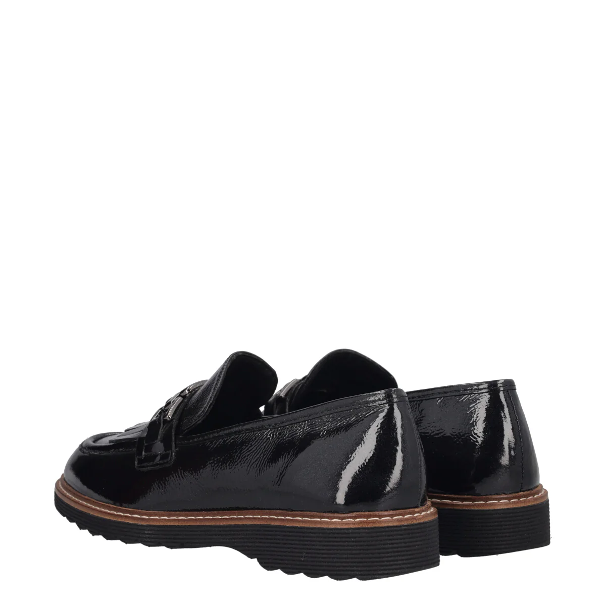 SIMPLY Mocassini Donna Neri in Pelle - Image 4