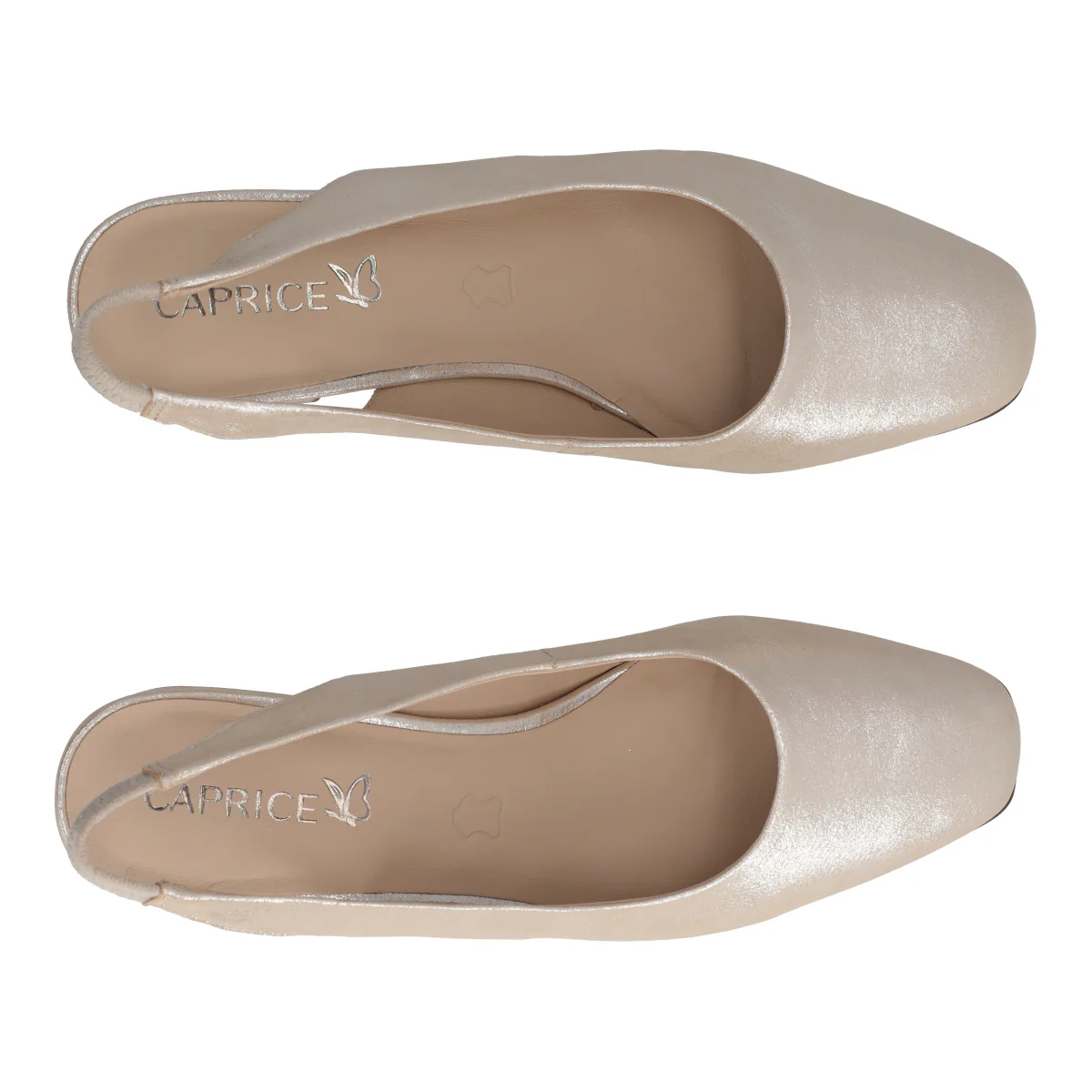 Slingback Comfort Donna Taupe Metallizzate - Image 5