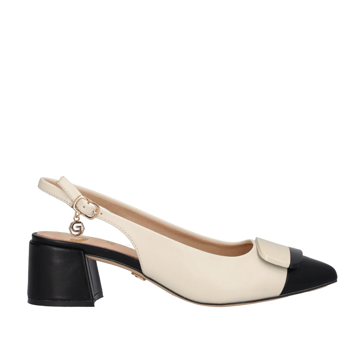 Slingback Donna Beige e Nera