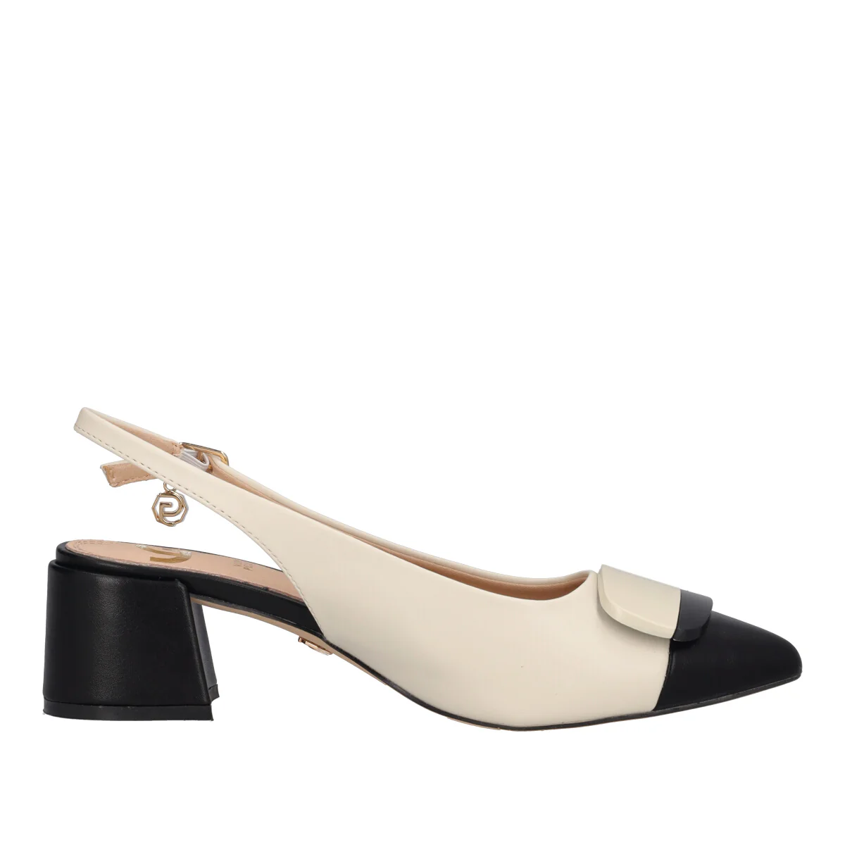 Slingback Donna Beige e Nera - Image 2