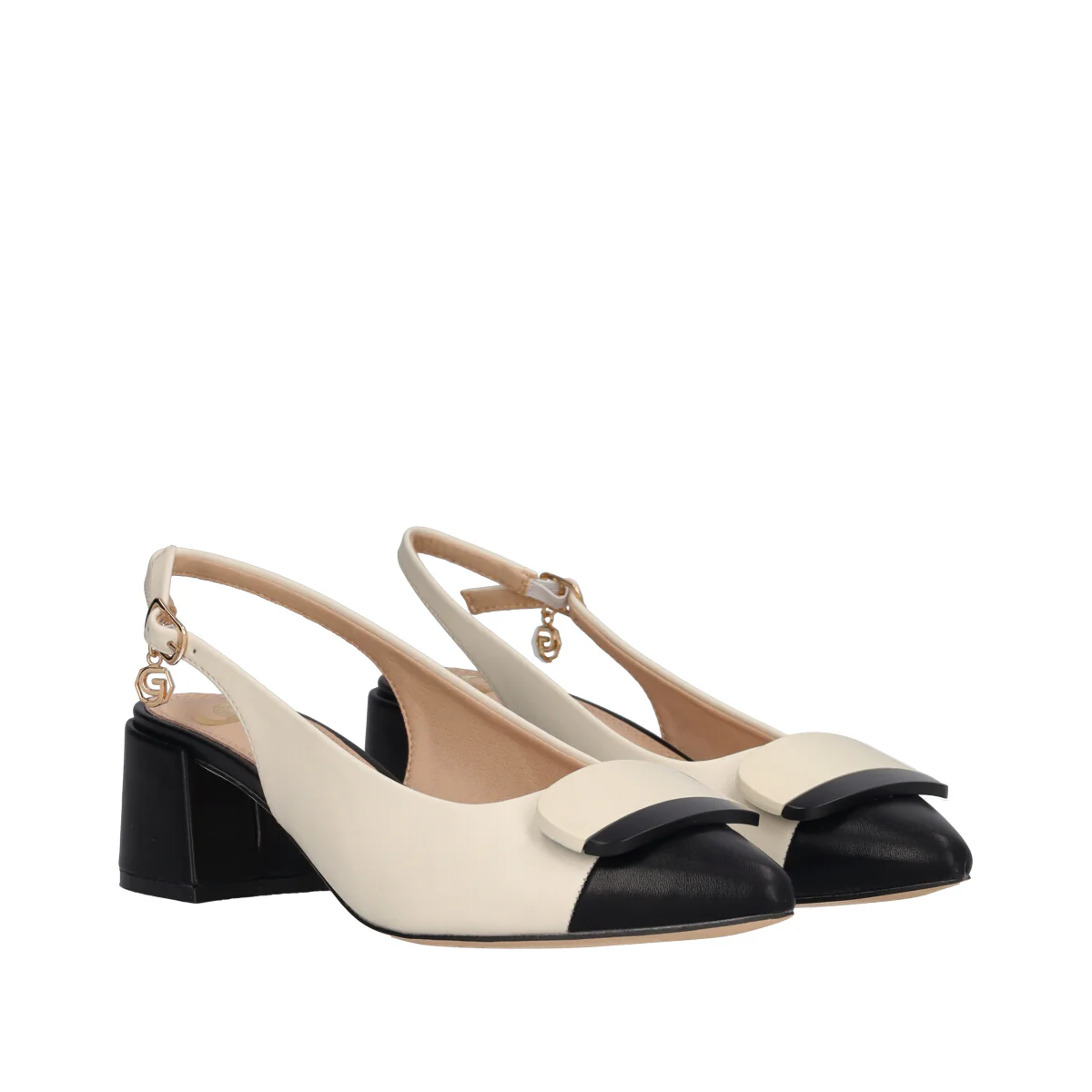 Slingback Donna Beige e Nera - Image 3