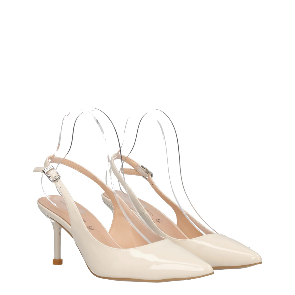 Slingback Donna Beige in Vernice - Image 3