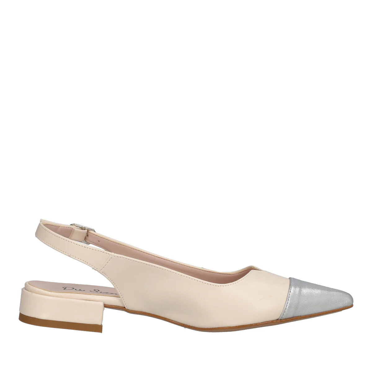 Slingback Donna Burro e Silver - Image 2