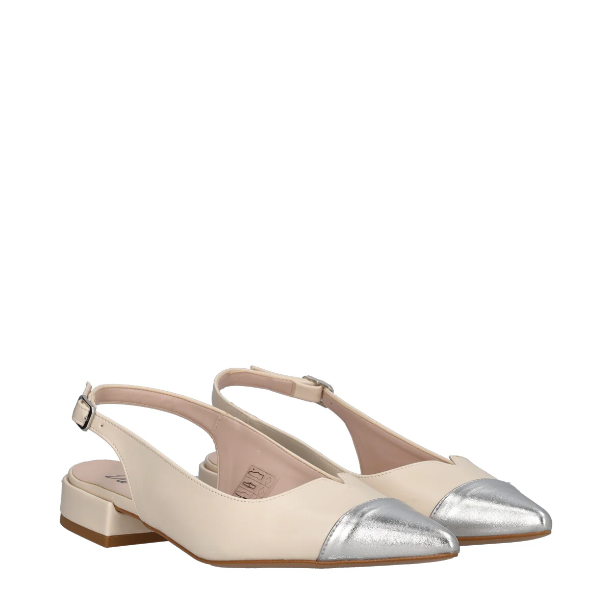 Slingback Donna Burro e Silver - Image 3