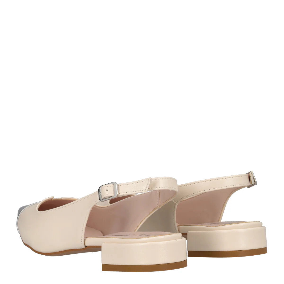 Slingback Donna Burro e Silver - Image 4