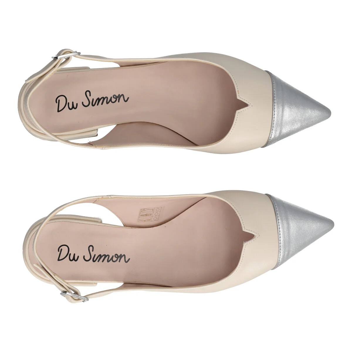 Slingback Donna Burro e Silver - Image 5