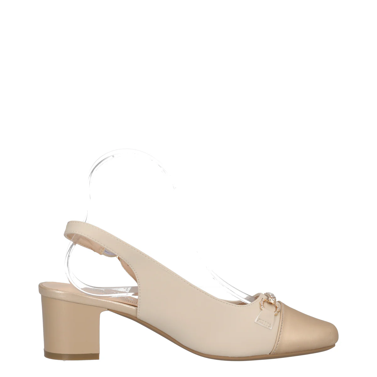 Slingback Donna Crema e Oro - Image 2