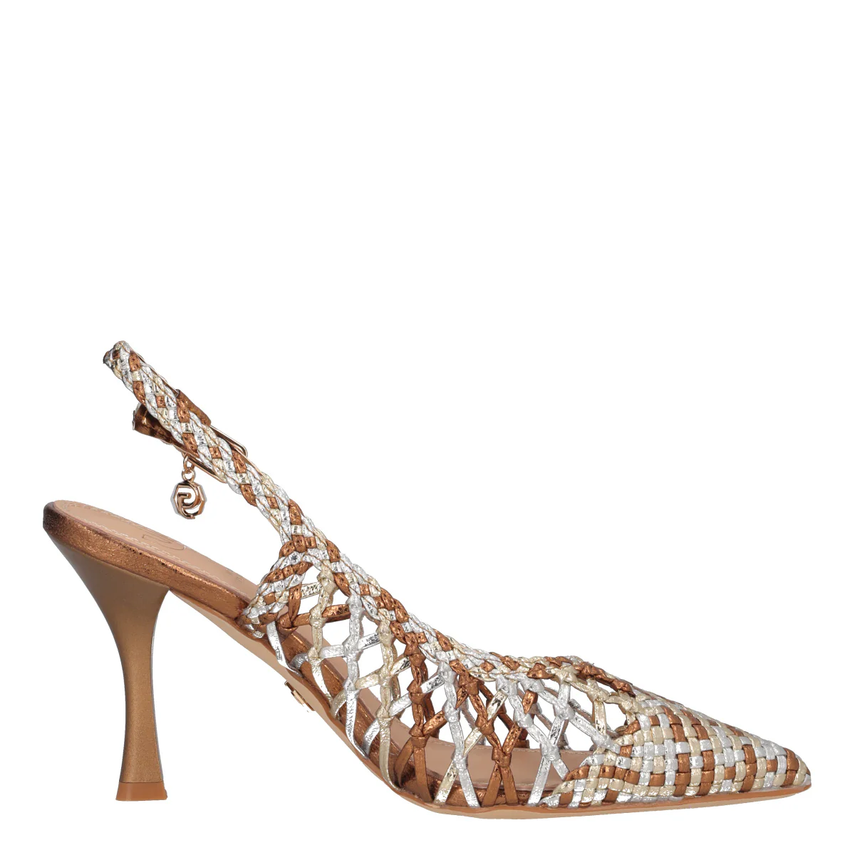 Slingback Donna Bronzo, Argento e Oro - Image 2