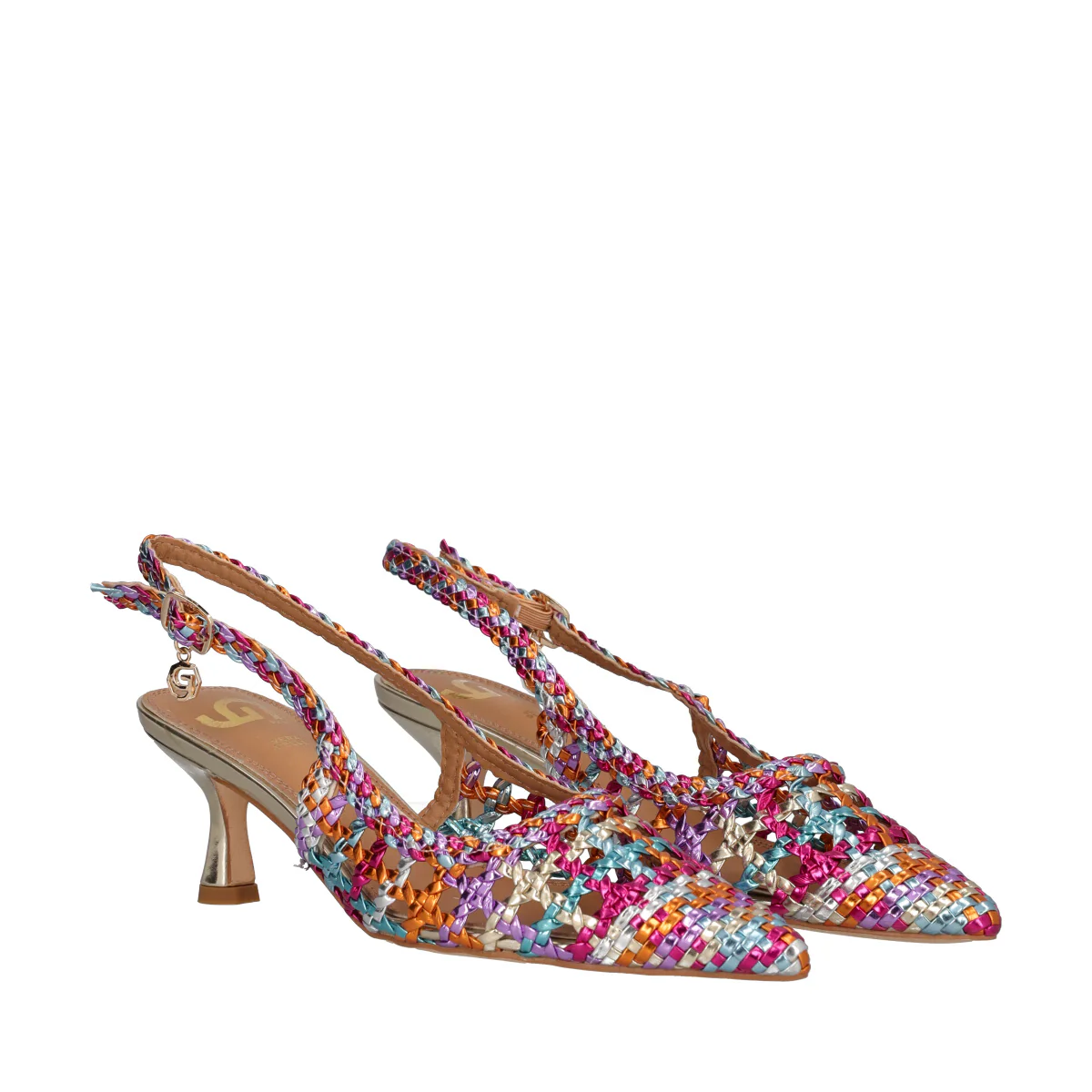 Slingback Donna Multicolor Metallizzato - Image 3
