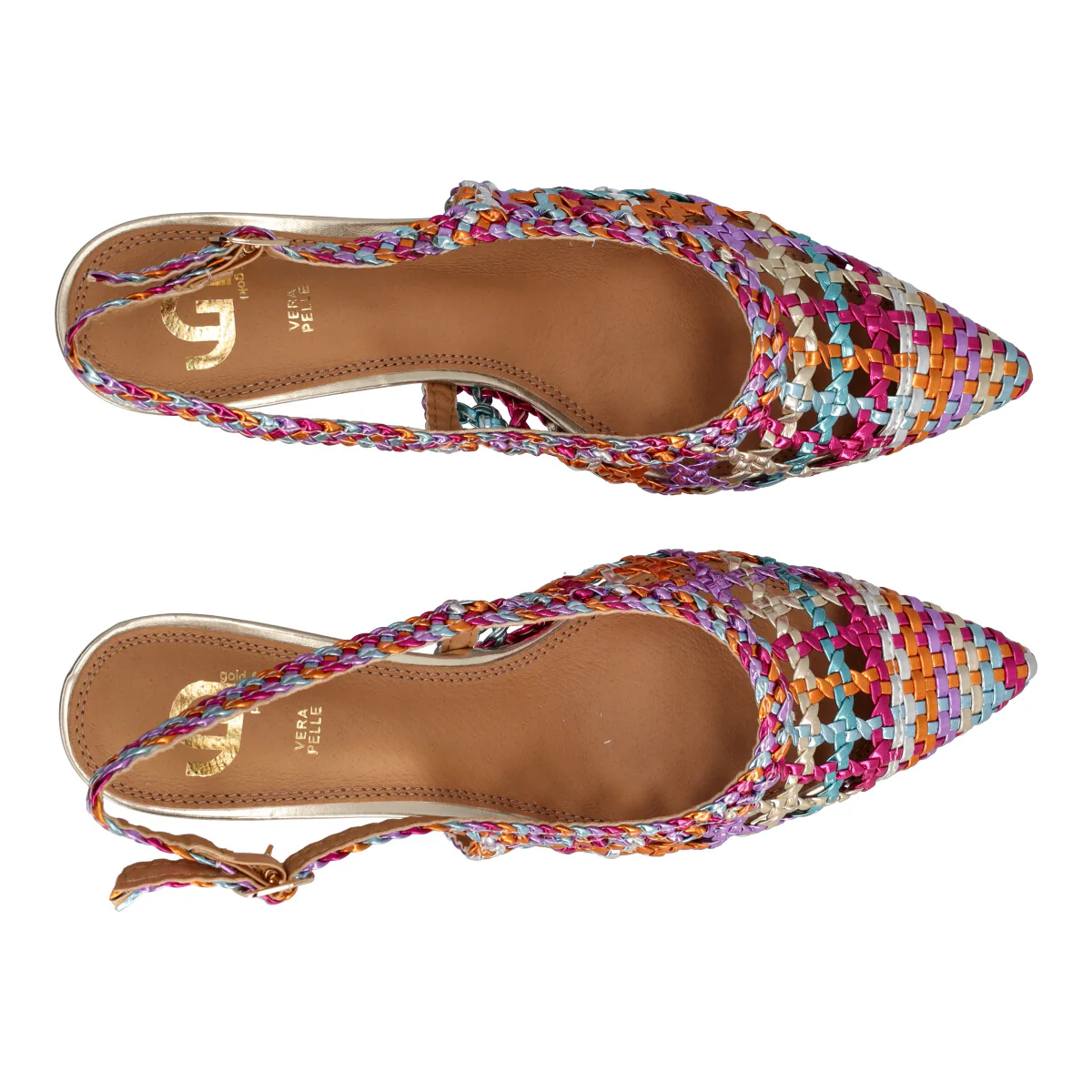 Slingback Donna Multicolor Metallizzato - Image 5