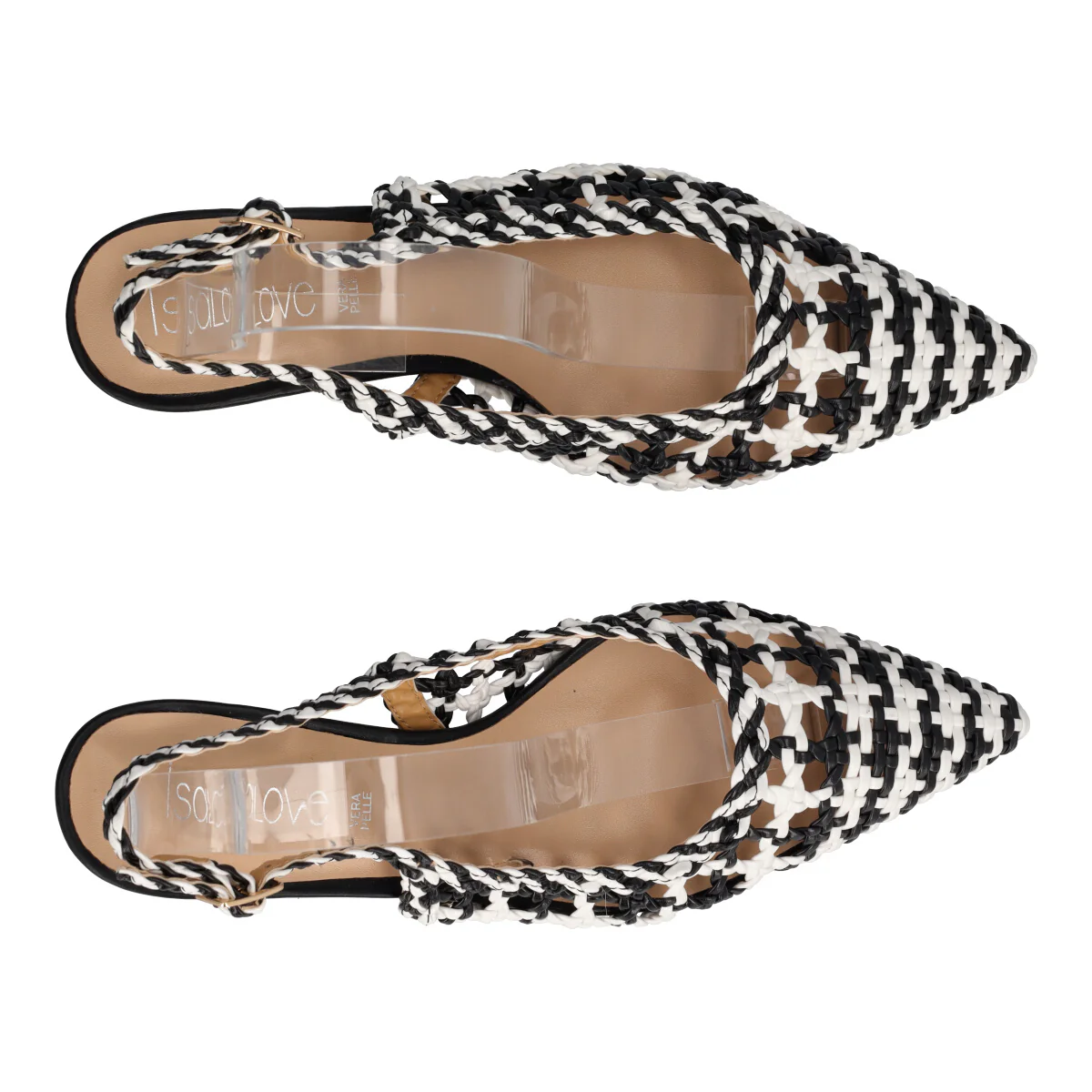 Slingback Donna Nere e Bianche - Image 5