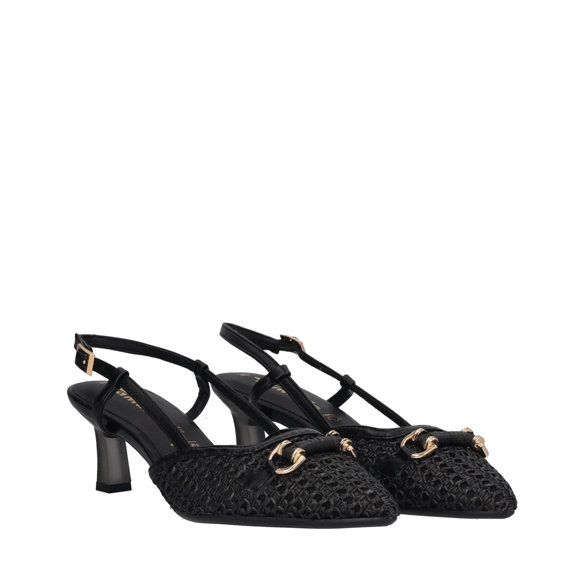 Slingback Donna Nere Tacco 5 cm - Image 3