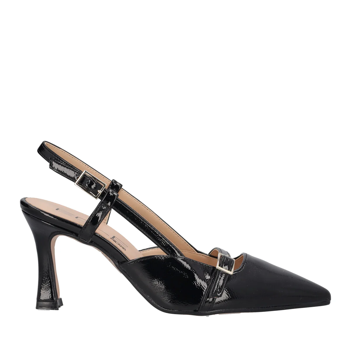 Slingback Donna Nere Vernice