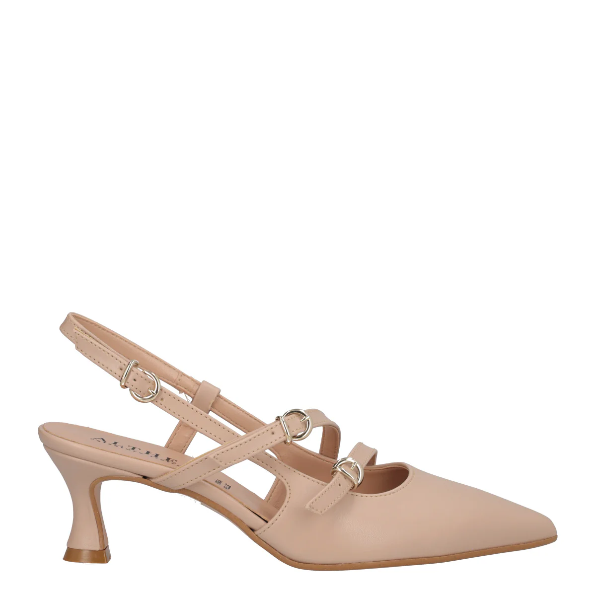 Slingback Donna Nude Tacco 5 cm