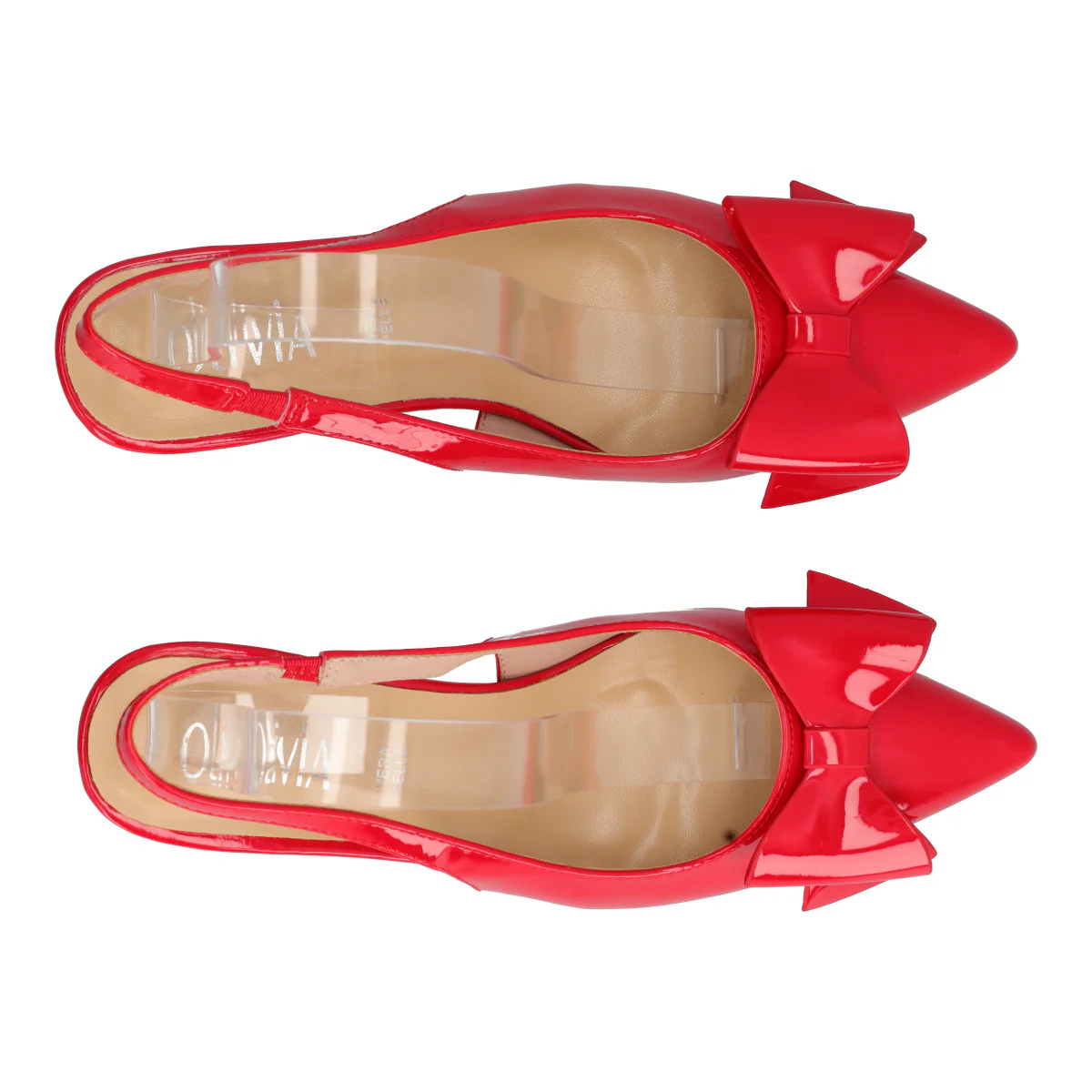 Slingback Donna Rosso Vernice - Image 5