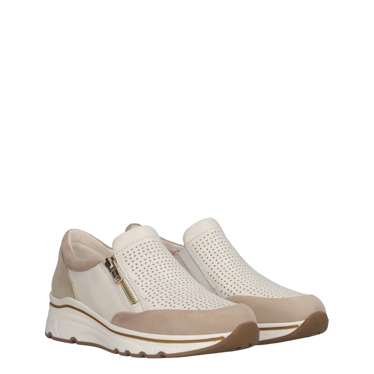 Slip-on Donna Beige e Off White - Image 3
