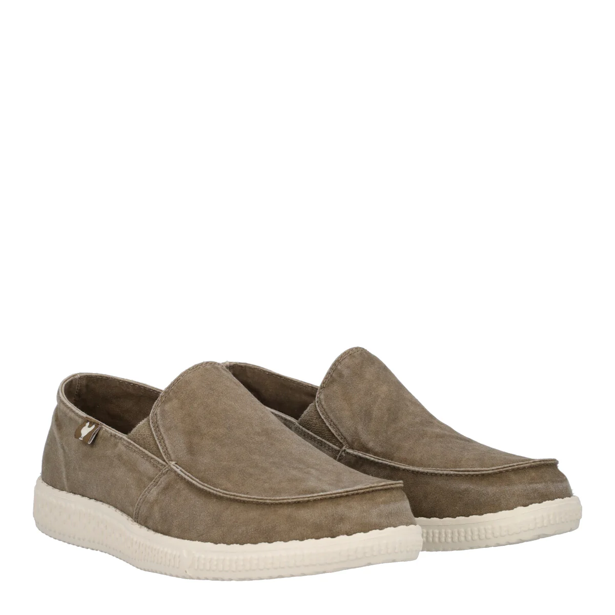 SLIP ON WASHED Mocassini Uomo Taupe - Image 3