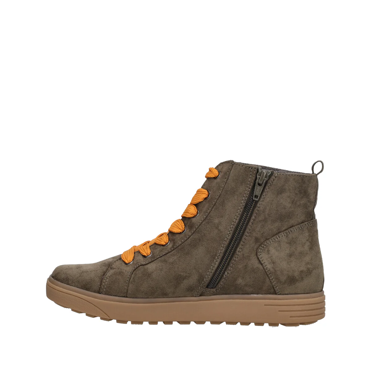 Sneakers alta Donna Kaki e Beige - Image 2