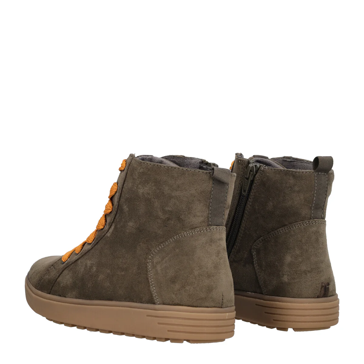 Sneakers alta Donna Kaki e Beige - Image 4