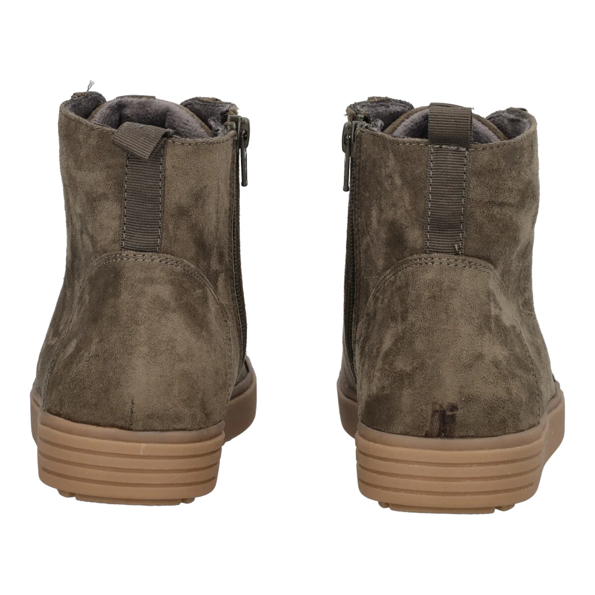 Sneakers alta Donna Kaki e Beige - Image 5