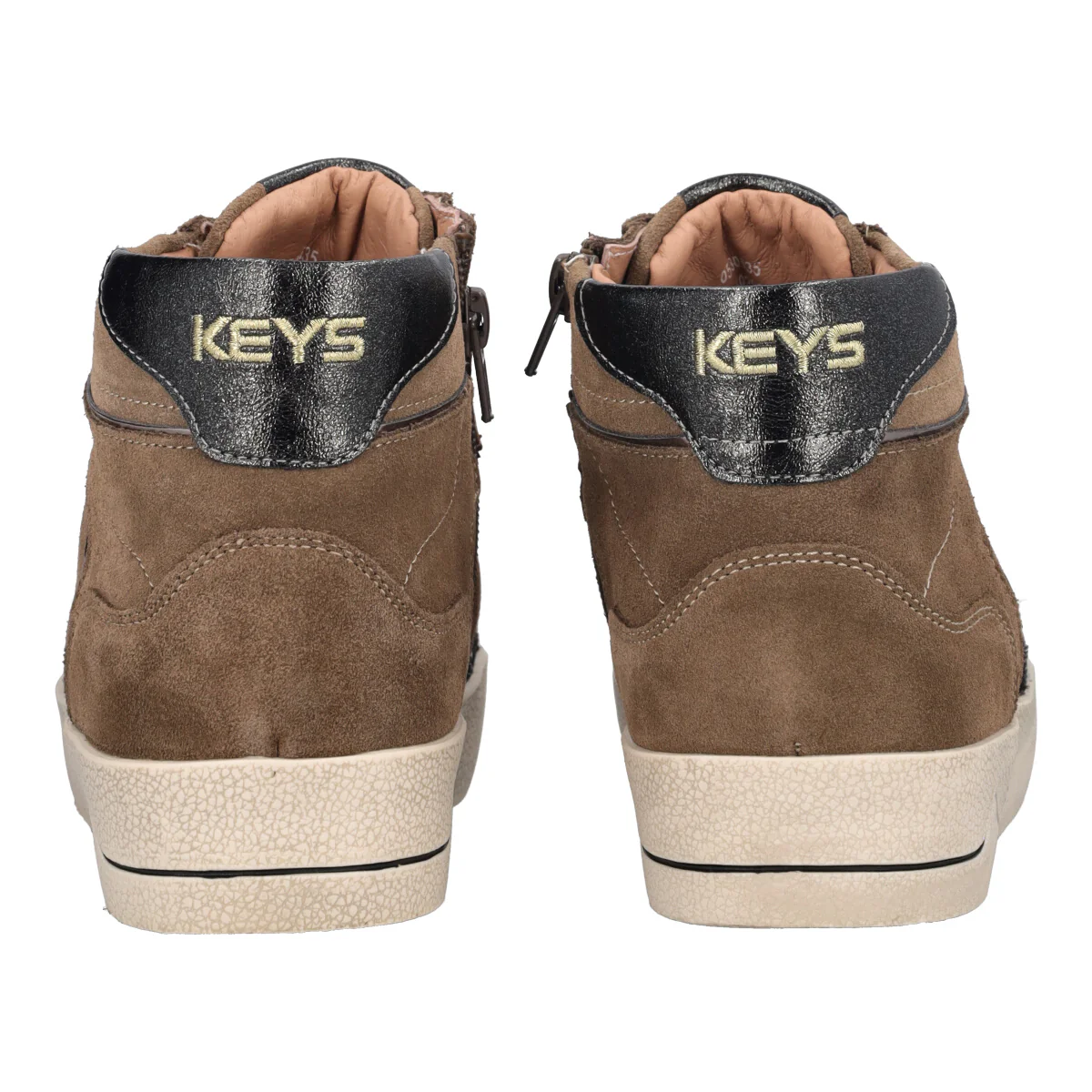 Sneakers Alta Donna Taupe con Rialzo interno - Image 5