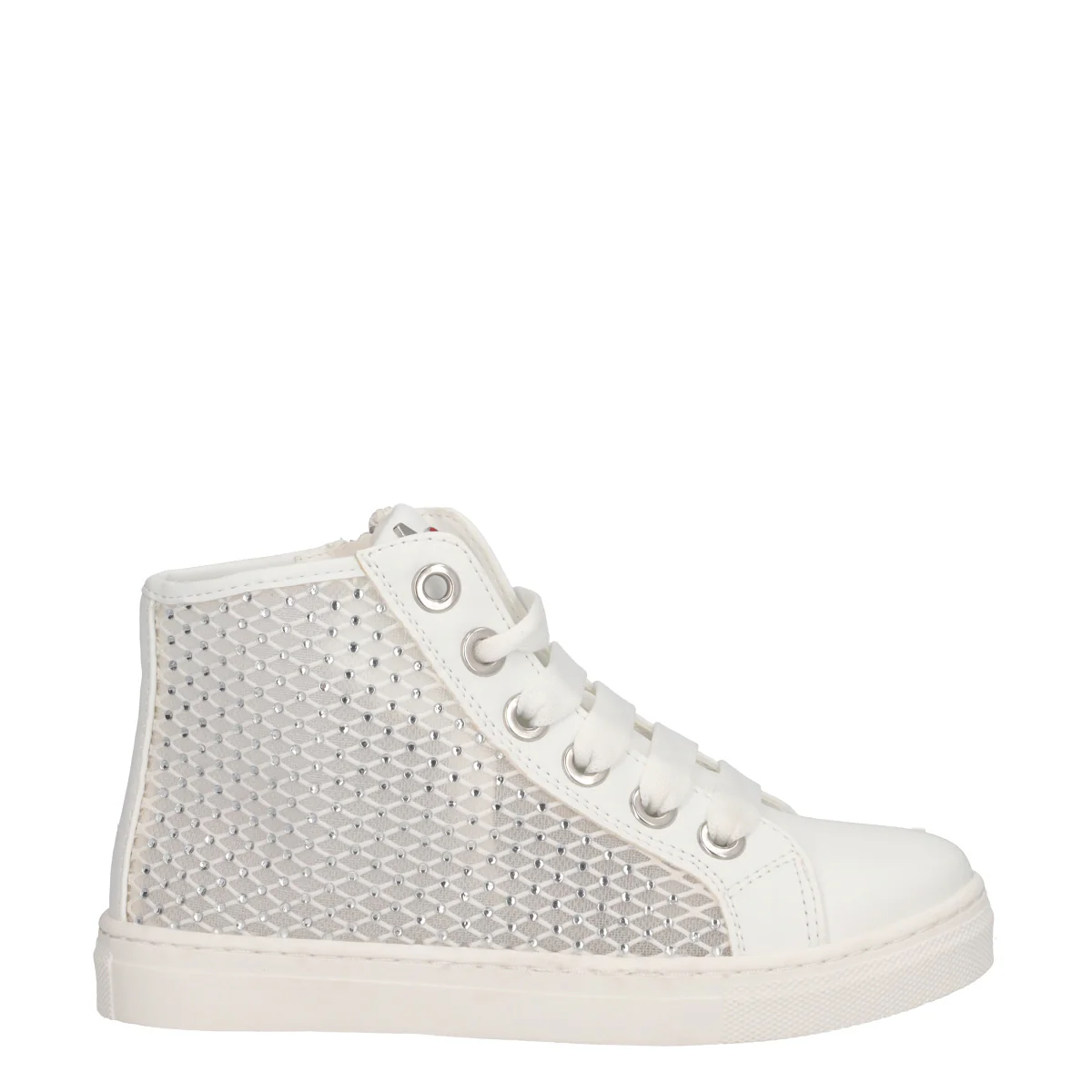 Sneakers Alte Bambina Bianche